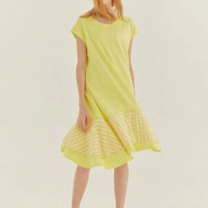 Sweet one eighty love jersey dress yellow size large from korea